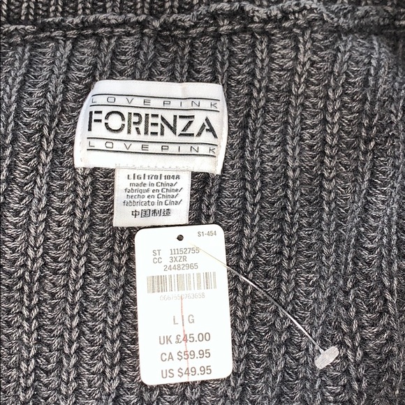 - LOVEPINK - FORENZA Vneck knitted Sweater NWT - Picture 8 of 9